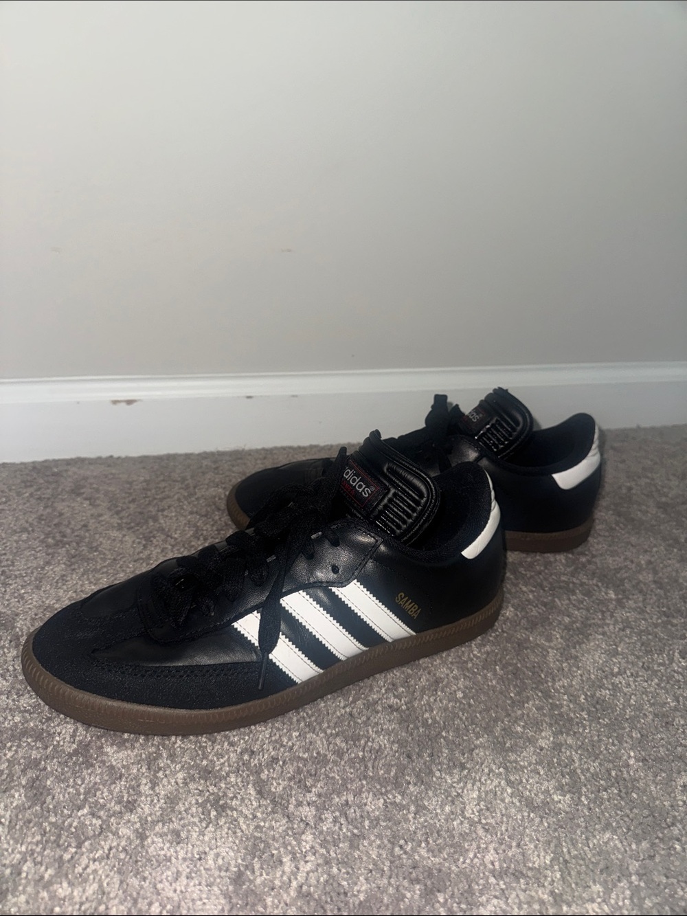 adidas Black and White Samba Sneakers